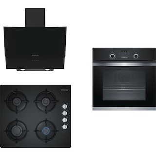 Profilo Lüks Blackstar Ankastre Set Siyah (FRMA325S Fırın OO36P6B10 Ocak DVE6G560 Davlumbaz)