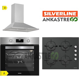 Silverline BO6502X02 - CS5335B01 - 2240 Conic 60 Inox Ankastre Set