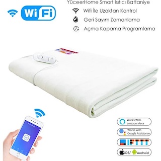 Yüceerhome Smart Akıllı Isıtıcı Elektrikli Battaniye 