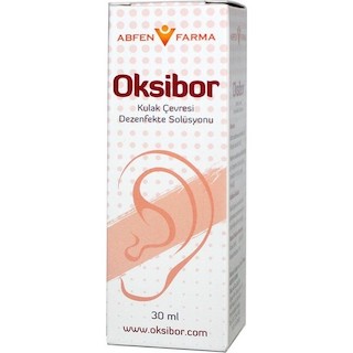 Abfen Farma Oksibor Kulak Çevresi Dezenfekte Solüsyonu 30 ml