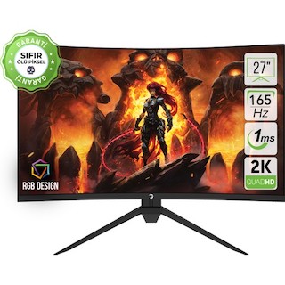 Gamepower Intense X60 27’’ 165HZ 1ms (HDMI+Display) FreeSync 2K WQHD Curved LED Monitör