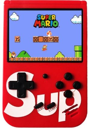 GOMAX Sup Taşınabilir Video Oyun Konsolu 3" 400 Oyunlu Mini Atari Gameboy 2 Oyunculu Kırmızı