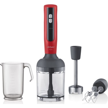 Arzum AR1092 Mano 1700 Watt El Blender Seti - Kırmızı