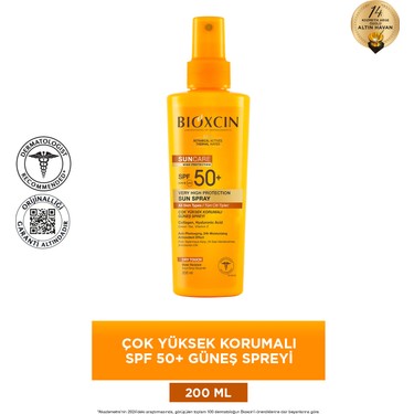 Bioxcin Sun Care Çok Yüksek Korumalı Güneş Spreyi Spf 50+