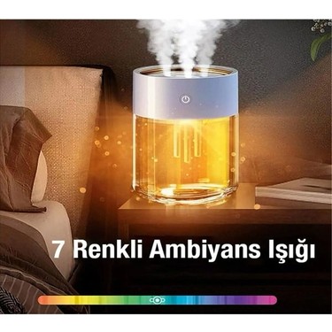 Ezere Ceypaks Üç 3 Sprey LED Işıklı Ultrasonik Hava Nemlendirici