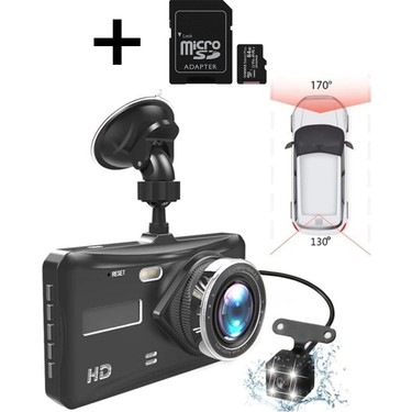 Wevolt MB-300 1296P 4" IPS Dokunmatik Ekran Araç İçi Çift Kamera Gece Görüşlü