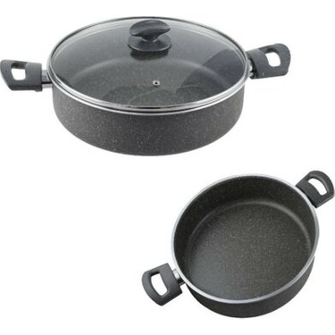 Mehtap 24 cm Granit Pilav Tenceresi
