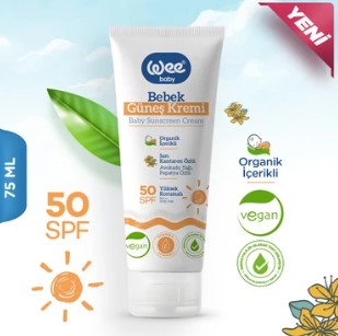 Wee Baby Organik İçerikli Bebek Güneş Kremi 75 ml