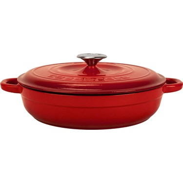 Lava Döküm Yuvarlak Çok Amaçlı Yayvan Tencere New Heritage Serisi Çap(Ø)28 cm