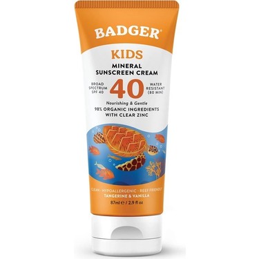 Badger Clear Zinc Çocuk Güneş Kremi SPF40 47117