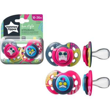 Tommee Tippee Fun Emzik 18-36 Ay 2'li - Desenli