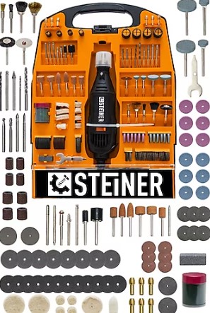 Steiner Alman 302 Parça Devir Ayarlı 460 Watt Hobi Kalıpçı Gravür Seti