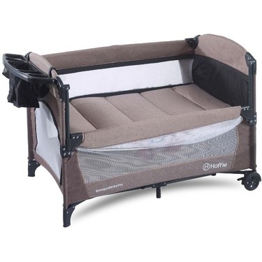Hoffie Sleep Side Play Anne Yanı Park Yatak Sallanır Cibinlikli Oyun Parkı Beşik Yatak Hediyeli