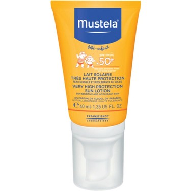 Mustela Protective Face Cream Spf 50+ (40 Ml) / Çok Yüksek Koruma Faktörlü Güneş Losyonu