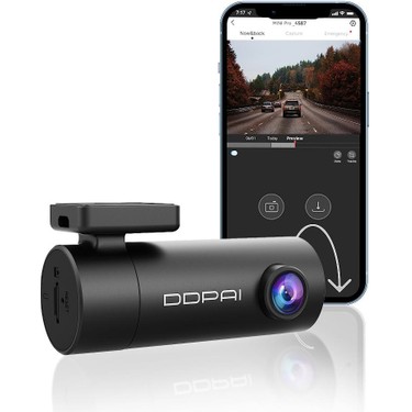 DDPAI Mini Pro 1296p UHD 330 Derece Görüş 24 Saat Park Modu Akıllı Araç Kamerası