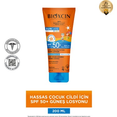 Bioxcin Sun Care Kids Spf 50 Çok Yüksek Korumalı Çocuk Güneş Losyonu 200 Ml