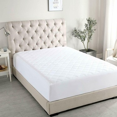 Moya Home Dört Mevsim Kapitone Fitted Su Sıvı Geçirmez Ful Kenar Bazalı Yatak Koruyucu Alez Kfsg- 9 Boy