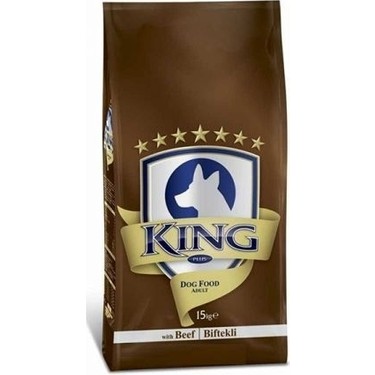 En İyi Köpek Maması Markaları ve Tavsiyeleri  - King Biftekli Yetişkin Köpek Maması 15 Kg