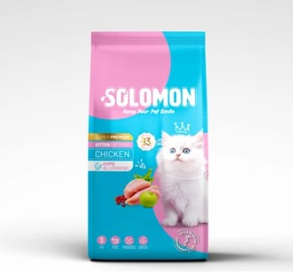 Solomon Kitten Yavru Tavuklu Süper Premium Kedi Maması 1,5 kg - Hipoalerjenik - Düşük Tahıllı