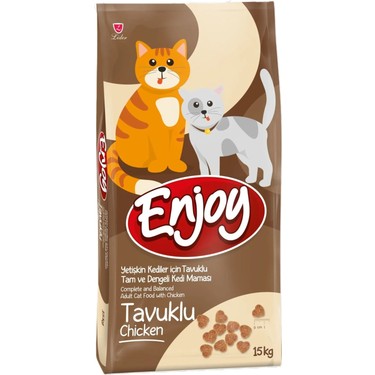 Enjoy Tavuklu Yetişkin Kedi Maması 15 Kg