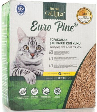 Europine Bor Katkılı Topaklaşan 4 mm Çam Peleti Kedi Kumu