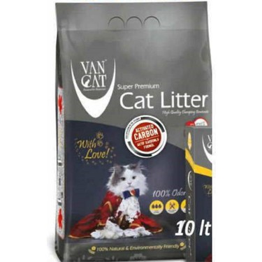 VanCat Van Cat Aktif Karbonlu Süper Topaklanan Premium - 10 lt X 2 Adet